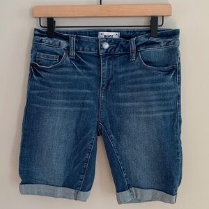 PAIGE Denim Jax Knee Short Size 28 Cuffed Classic Bermuda